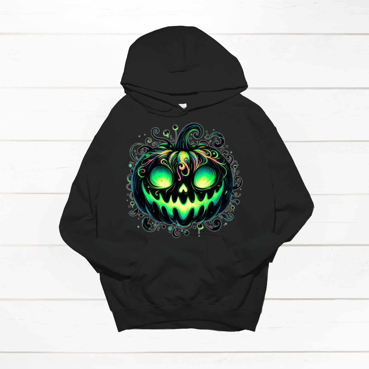 Neon Spooky Pumpkin
